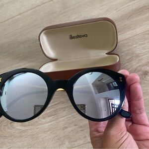 Illesteva Black Mirror Sunglasses
